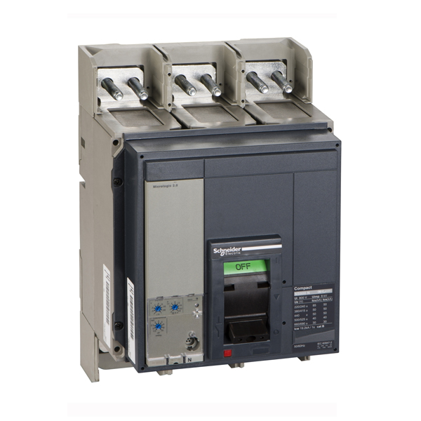 کلید اتوماتیک 800 آمپر اشنایدر سه پل فیکس موتوردار NS08N3P2F22A